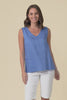Inez Blue Linen Tank,Video