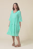 Milana Sky Blue Crinkle Cotton Dress,video