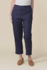 Paolo Navy Linen 7/8 Pants,Video