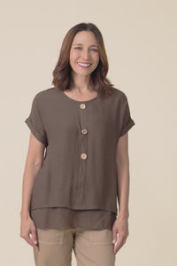 Abilene Chocolate Button Top,Video