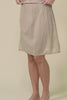 Nude Cotton Slip Skirt,Video