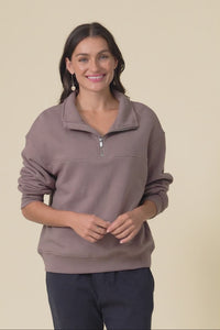 College Mocha Zip Sweatshirt,Video