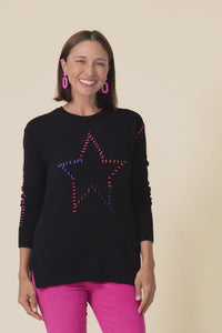 Rowley Black Star Knit Jumper,Video