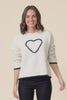 Zoe Beige Heart Knit Jumper,Video