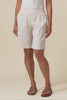 Aster Natural Linen Shorts,Video