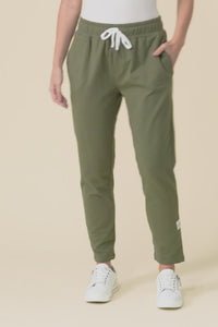 Lobby Khaki Cotton Relaxed Sweatpants,Video