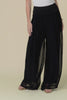 Laurier Black Silk Wide Leg Pants,Video
