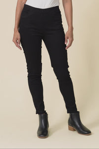 Laia Black Cotton Stretch Pants,Video