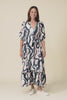 Gilda Black Brush Stroke Tie Dress,Video