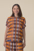 Lattice Orange Check Top,Video