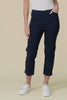 Cody Navy Stretch Capri Pants,Video