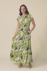 Avery Green Tropical Cotton Dress,video