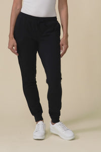 Heidi Black Cuffed Jogger Pants,Video