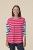 Rouge Red Stripe Cotton Long Sleeve Tee,Video