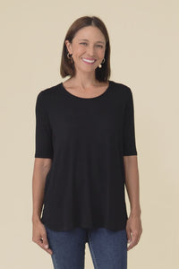 Maya Black Half Sleeve Tee,Video