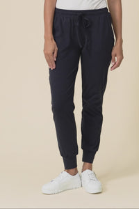 Navy Cotton Everyday Tie Sweatpants,Video