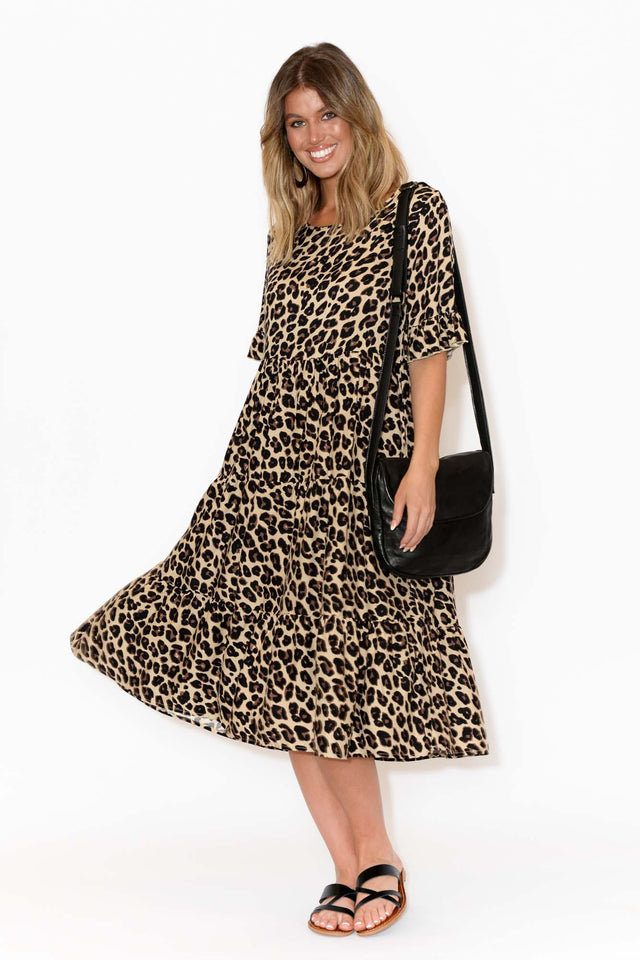 Addison Leopard Tier Dress
