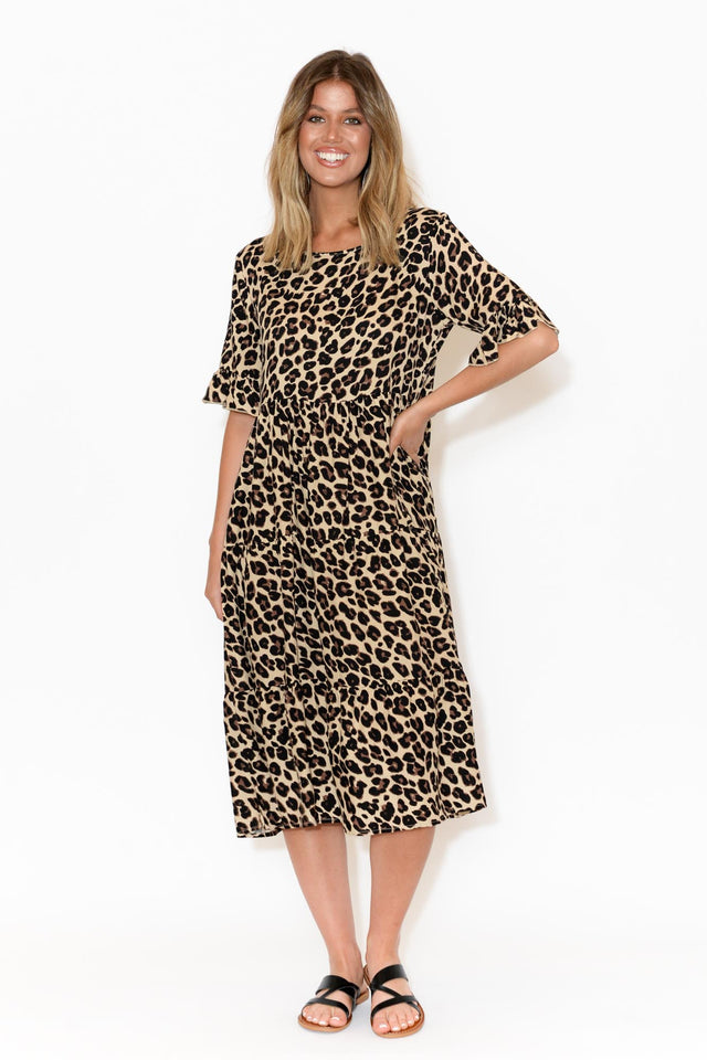 Addison Leopard Tier Dress