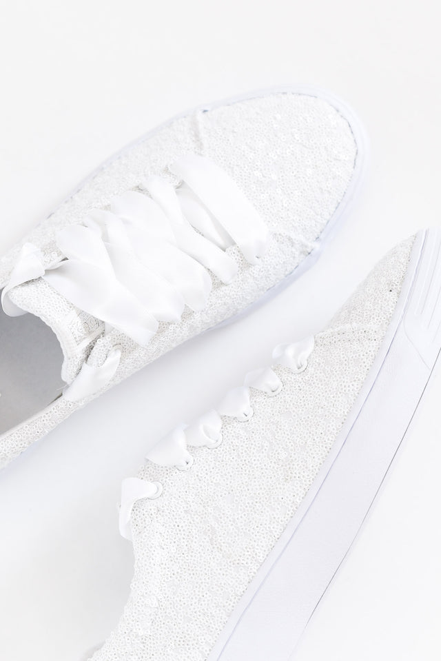 Alley White Sequin Sneaker image 3