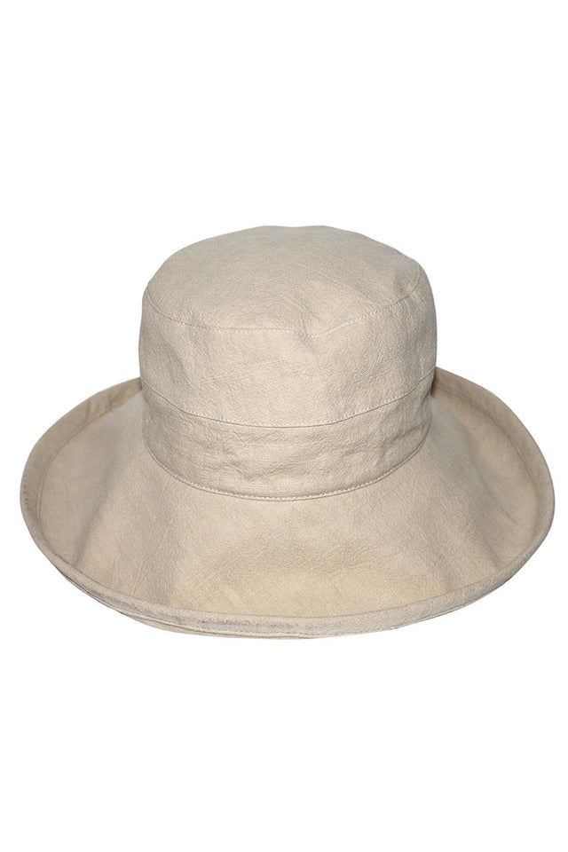 Avoca Natural Linen Bucket Hat