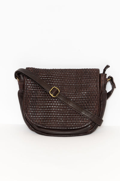 Bridget Brown Leather Crossbody Bag