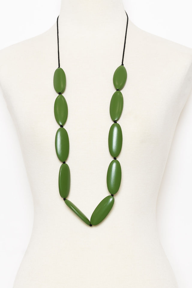 Bryony Green Beaded Necklace