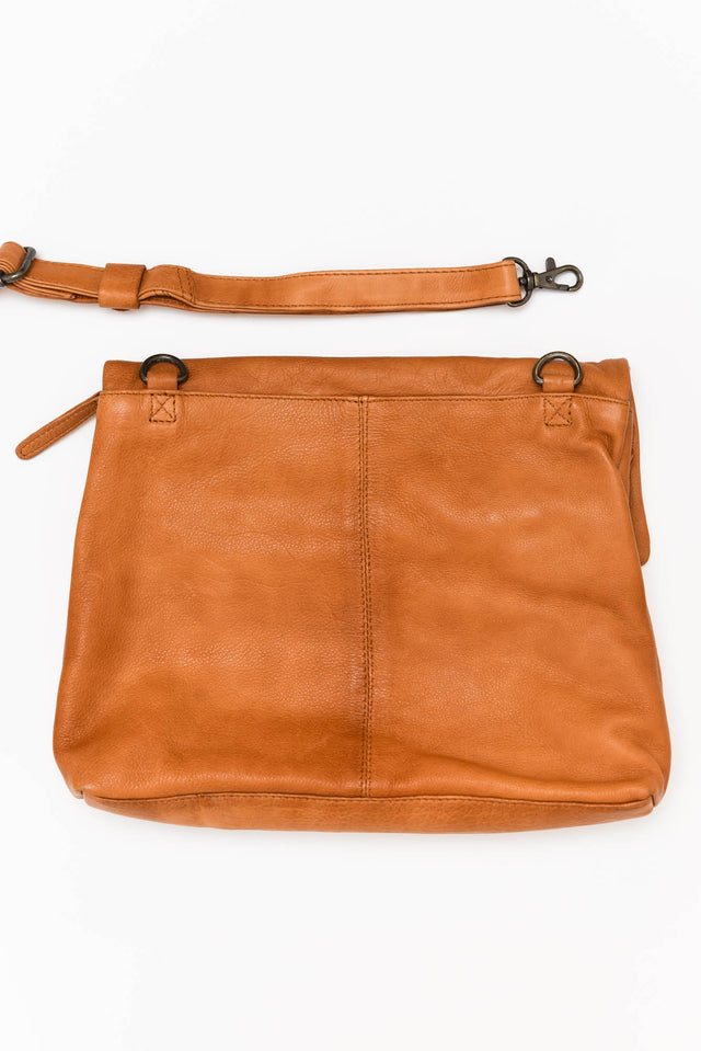 Delphi Tan Leather Crossbody Bag image 3