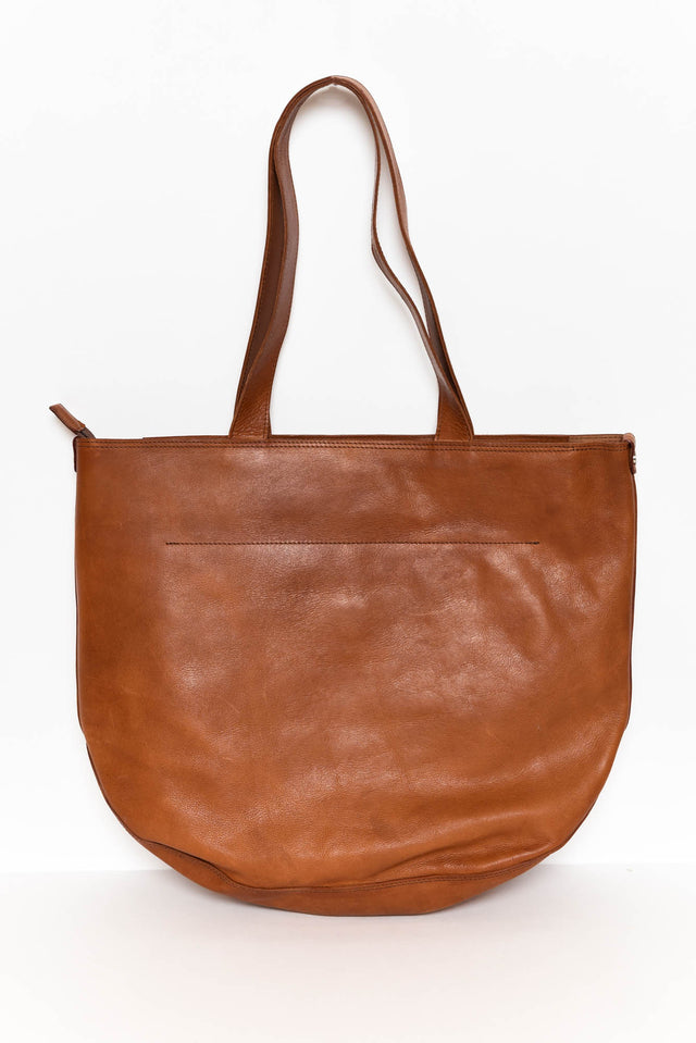Fenna Brandy Leather Tote image 2