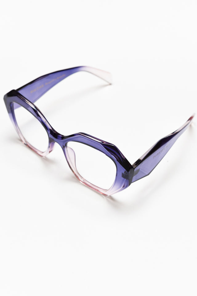 Fitzroy Purple Ombre Oversized Reading Glasses image 3