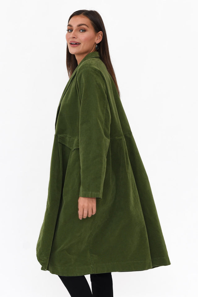 Genevieve Emerald Velvet Coat