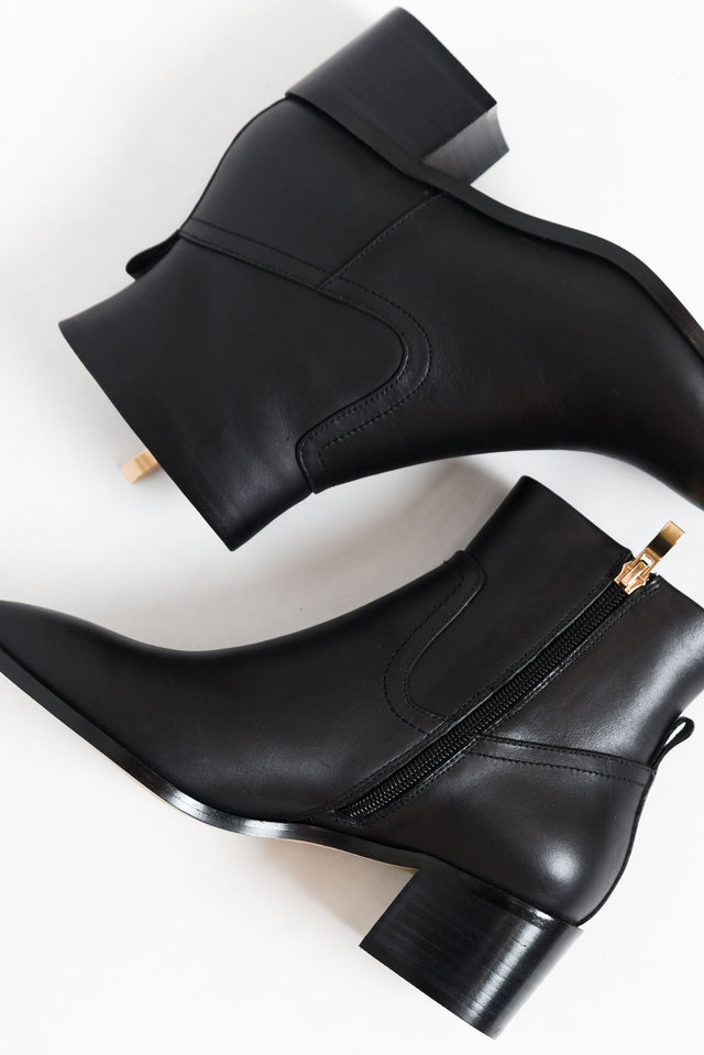 Haven Black Leather Ankle Boot thumbnail 2