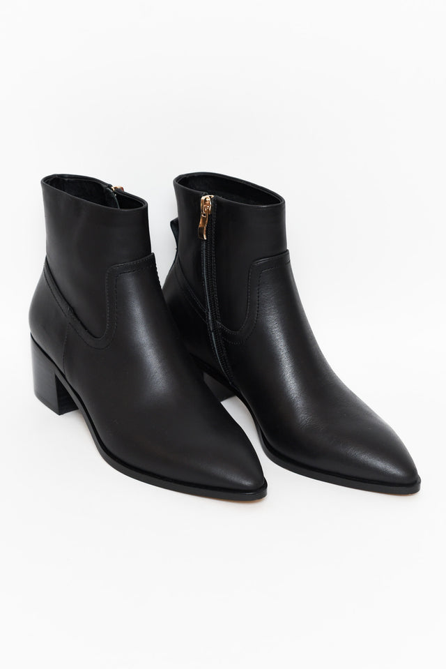 Haven Black Leather Ankle Boot thumbnail 3