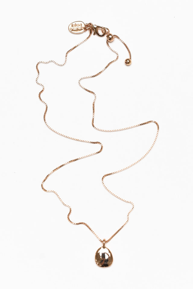 Leanna Gold Disc Pendant Necklace