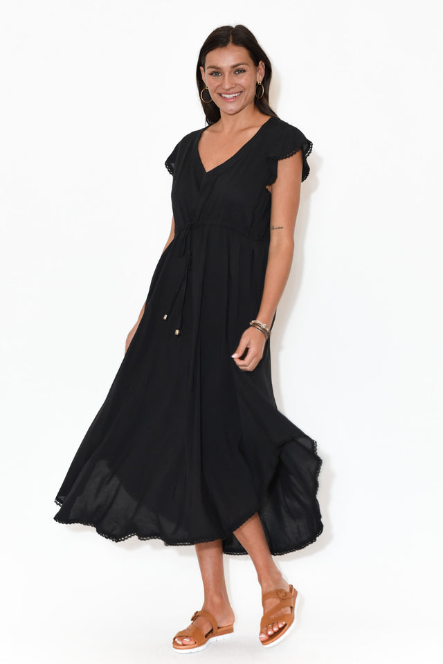 Libby Black Midi Dress