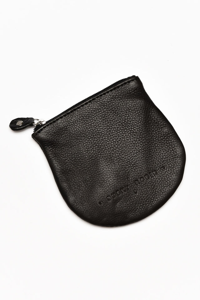 Lily Black Leather Coin Purse image 2