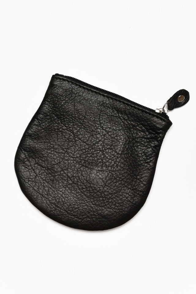Lily Black Leather Coin Purse