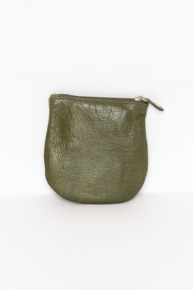 Lily Olive Leather Coin Purse image 3