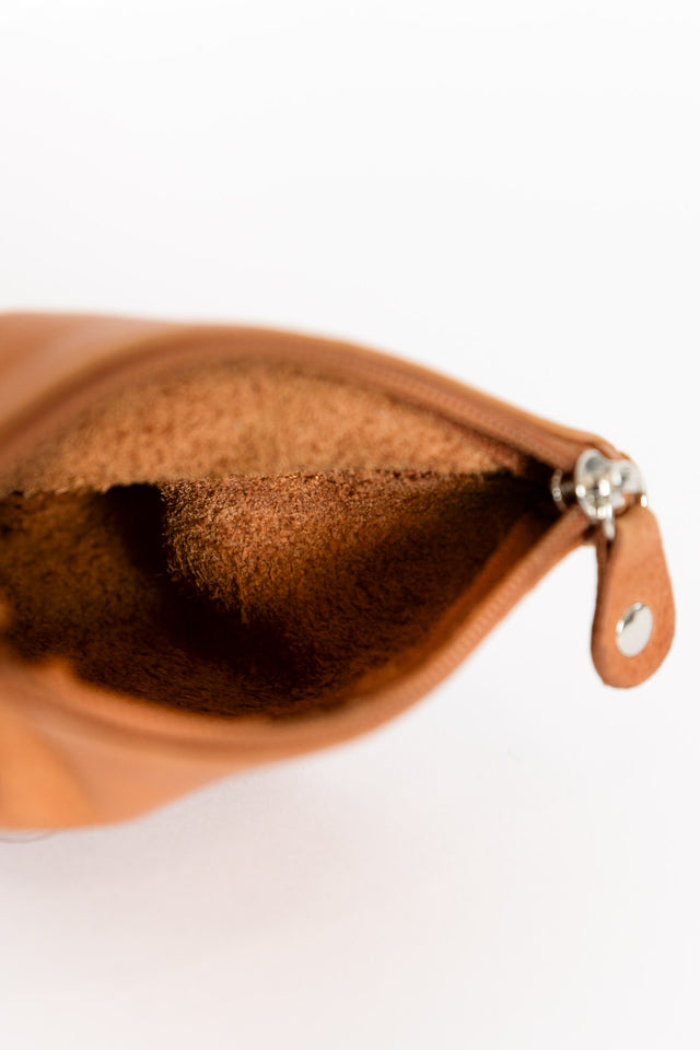 Lily Tan Leather Coin Purse