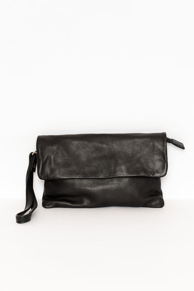 Lucie Black Leather Bag