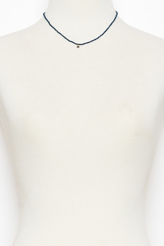 Melena Sapphire Beaded Necklace image 2