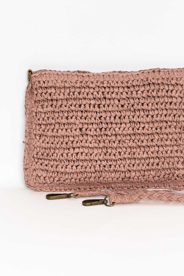Milani Mauve Straw Shoulder Bag image 2