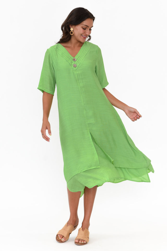 Nala Green Layers Dress