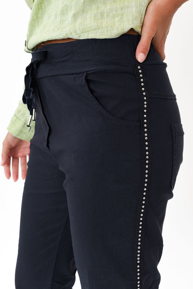 Noreen Navy Drawstring Pants image 5