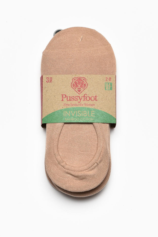 Nude Bamboo Three Pack Sockettes