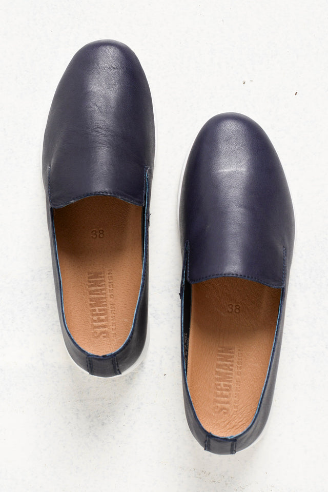 Nuno Navy Leather Loafer image 5