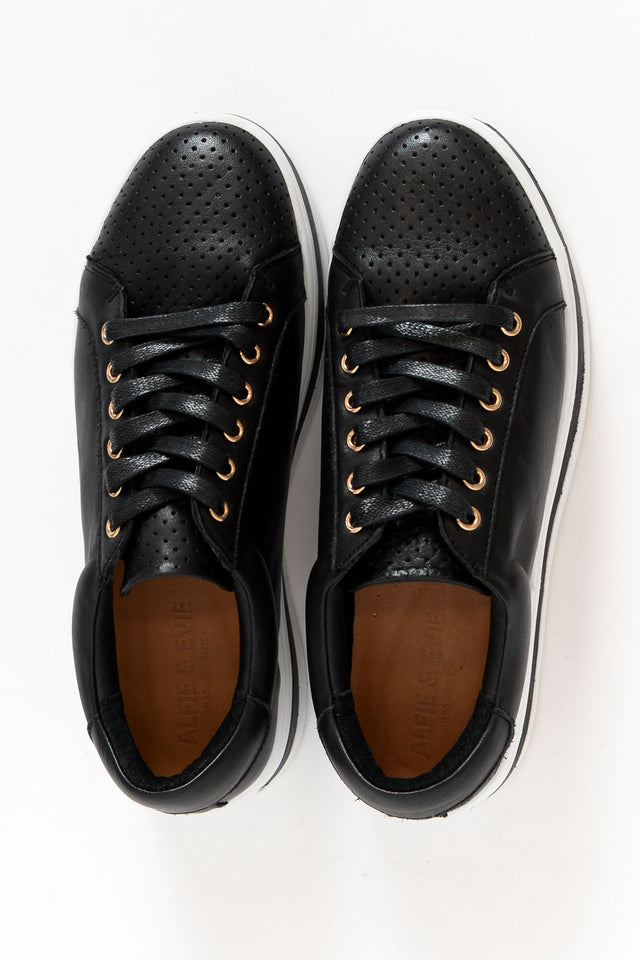 Paradise Black Leather Sneaker image 6