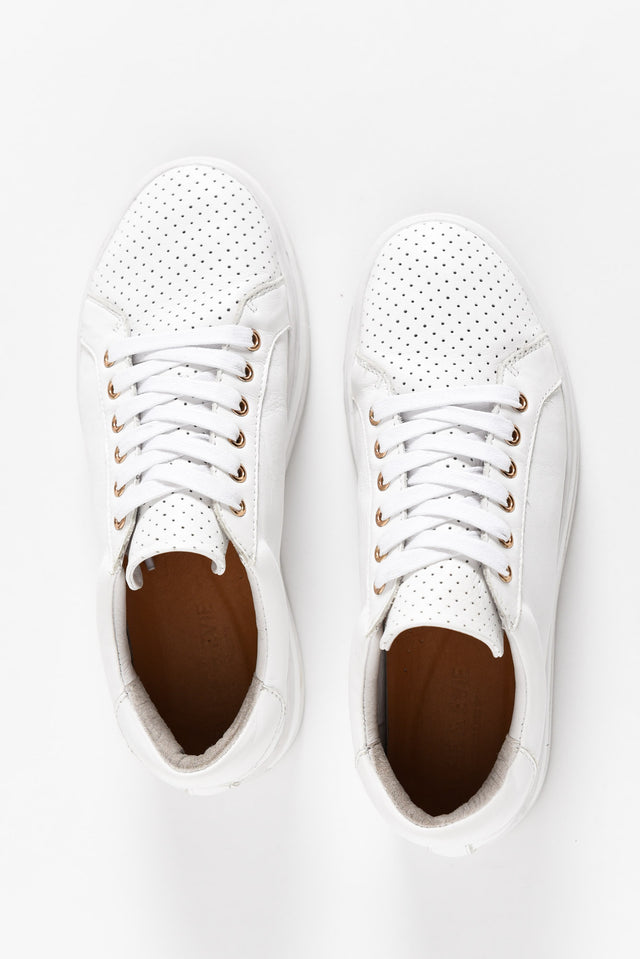 Paradise White Leather Sneaker