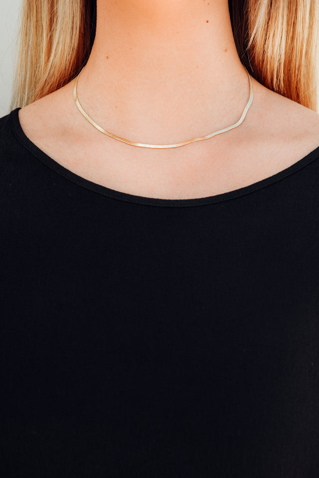 Ren Gold Snake Chain Necklace