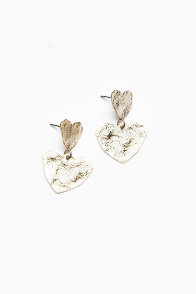 Spencer Gold Heart Earrings