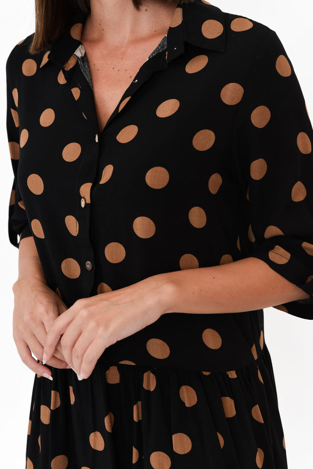 Surrey Black Spot Shirt Dress image 5